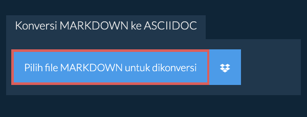 Konversi MARKDOWN ke ASCIIDOC
