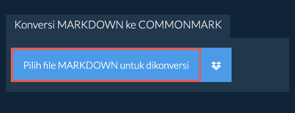 Konversi MARKDOWN ke COMMONMARK