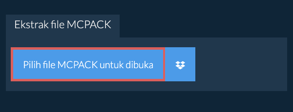 Ekstrak file MCPACK