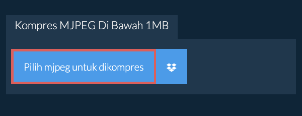 Kompres mjpeg Di Bawah 1MB