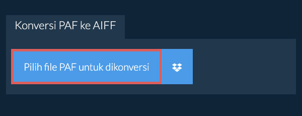 Konversi PAF ke AIFF