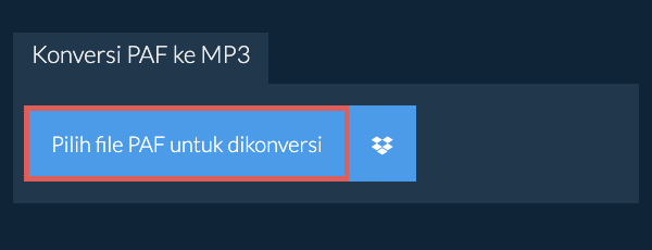 Konversi PAF ke MP3