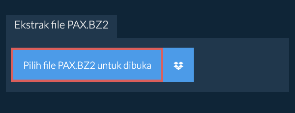 Ekstrak file PAX.BZ2