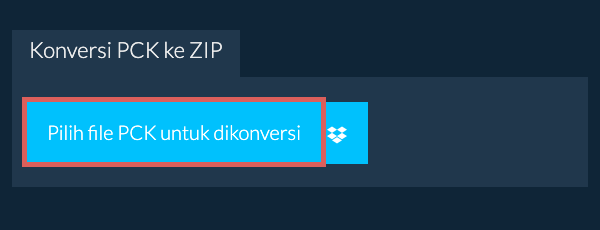 Konversi PCK ke ZIP