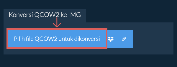 Konversi QCOW2 ke IMG