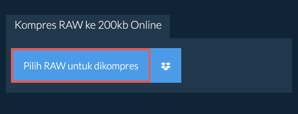 Kompres RAW ke 200kb Online
