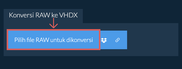 Konversi RAW ke VHDX