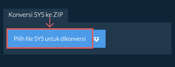 Konversi SYS ke ZIP