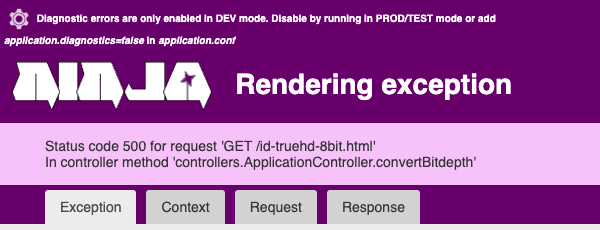 Pilih truehd untuk dikonversi
