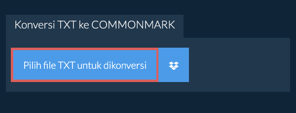 Konversi TXT ke COMMONMARK