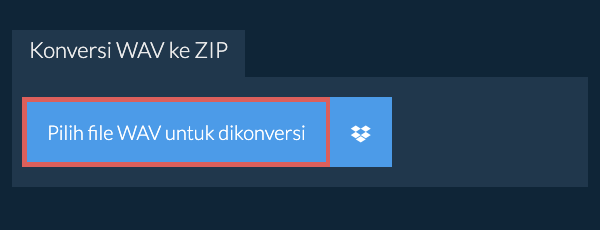 Konversi WAV ke ZIP