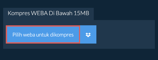 Kompres weba Di Bawah 15MB