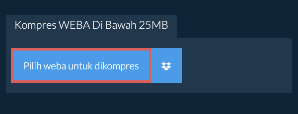 Kompres weba Di Bawah 25MB