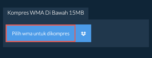 Kompres wma Di Bawah 15MB