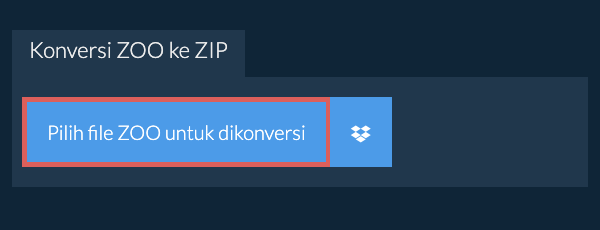 Konversi ZOO ke ZIP