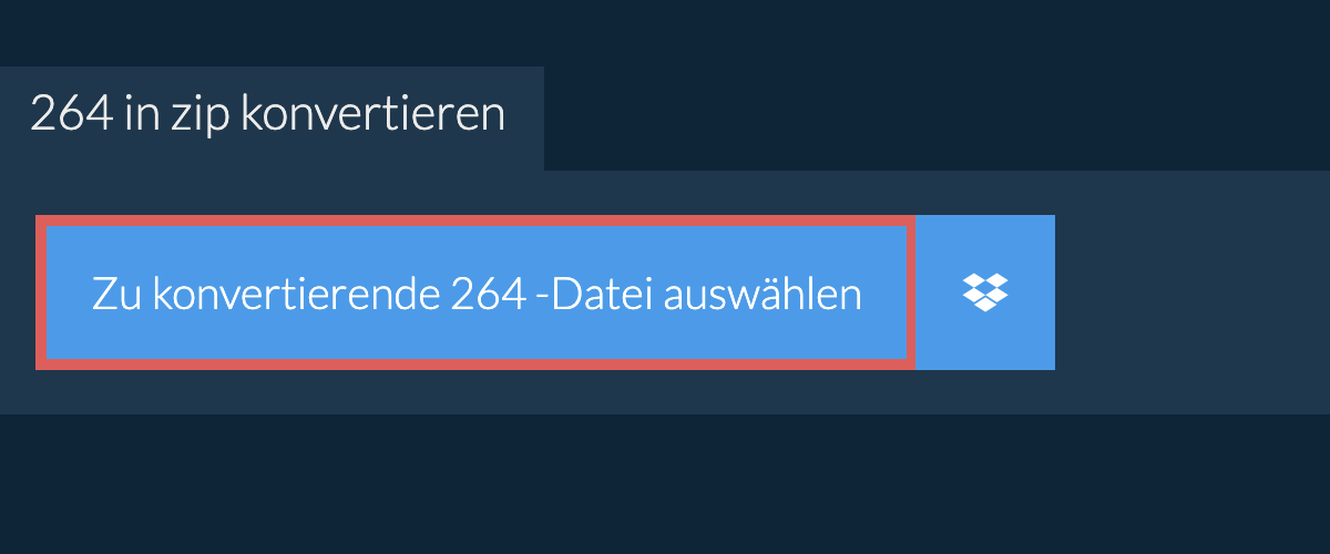 264 in zip konvertieren