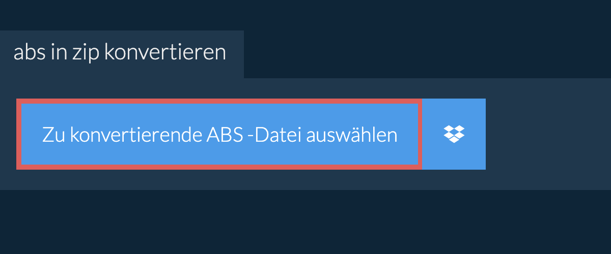 abs in zip konvertieren