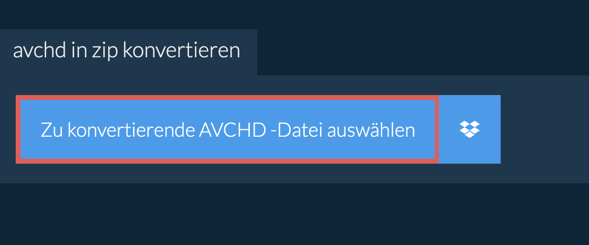 avchd in zip konvertieren