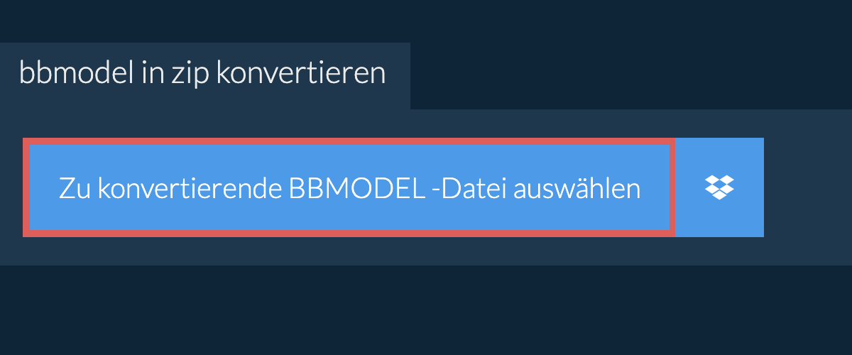 bbmodel in zip konvertieren