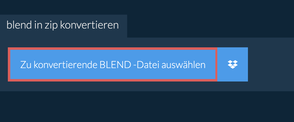 blend in zip konvertieren