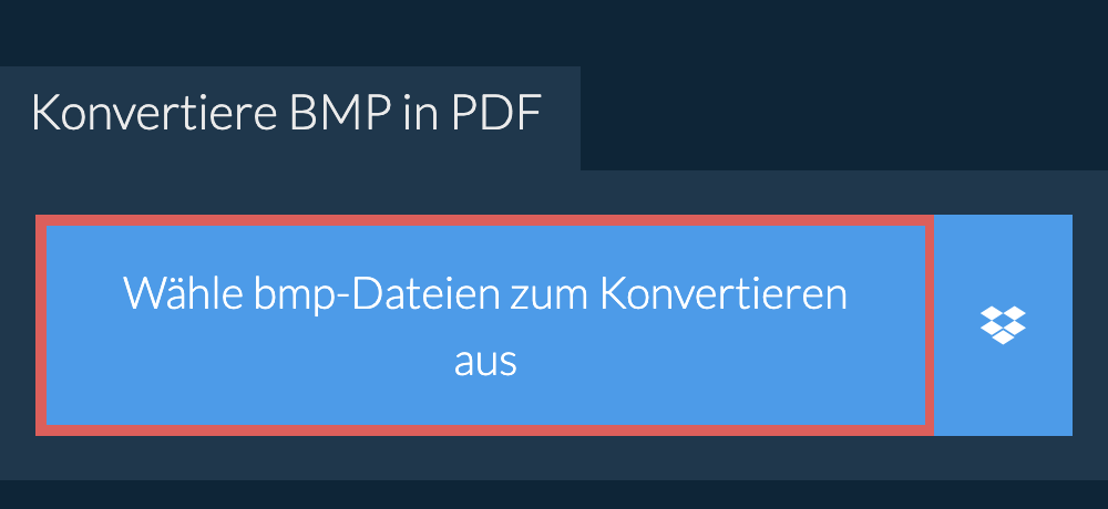 Konvertiere bmp in pdf