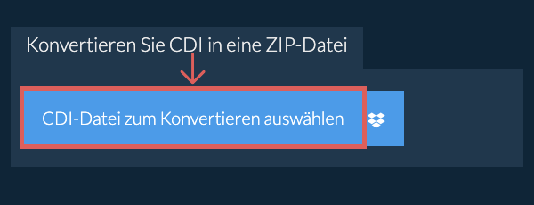 Konvertieren Sie CDI in eine ZIP-Datei
