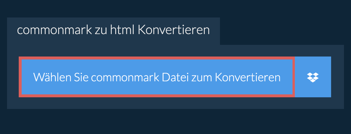 Konvertiere commonmark in html