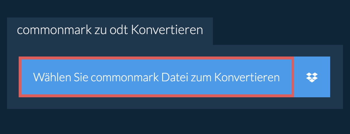 Konvertiere commonmark in odt