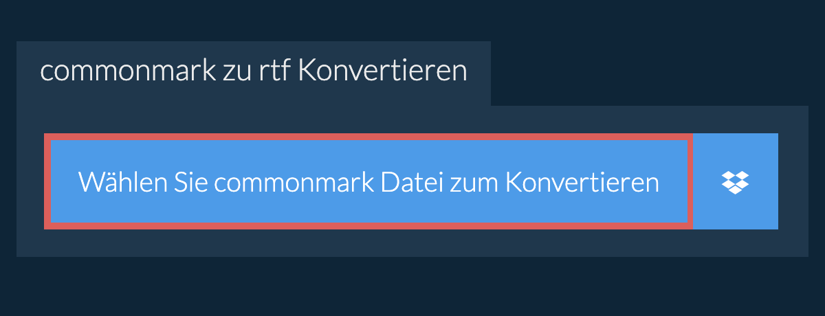 Konvertiere commonmark in rtf