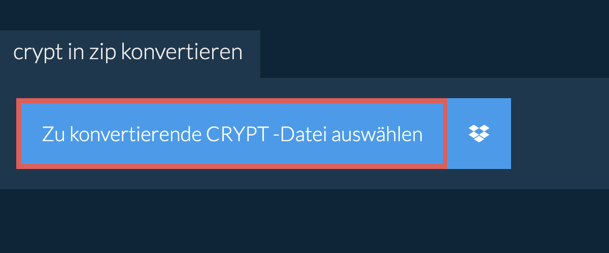 crypt in zip konvertieren