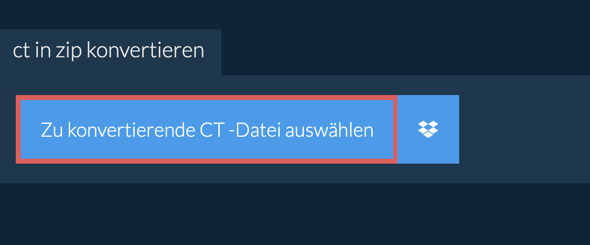 ct in zip konvertieren