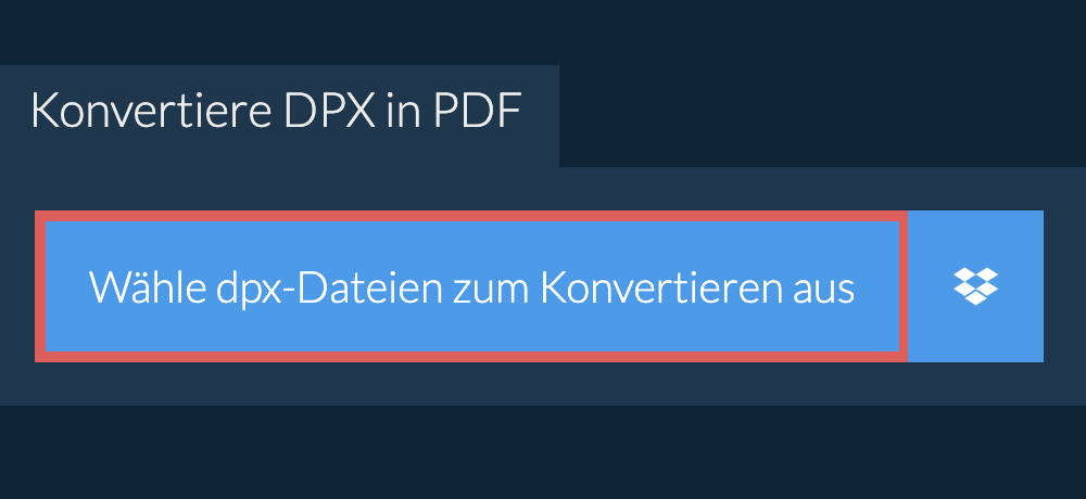 Konvertiere dpx in pdf