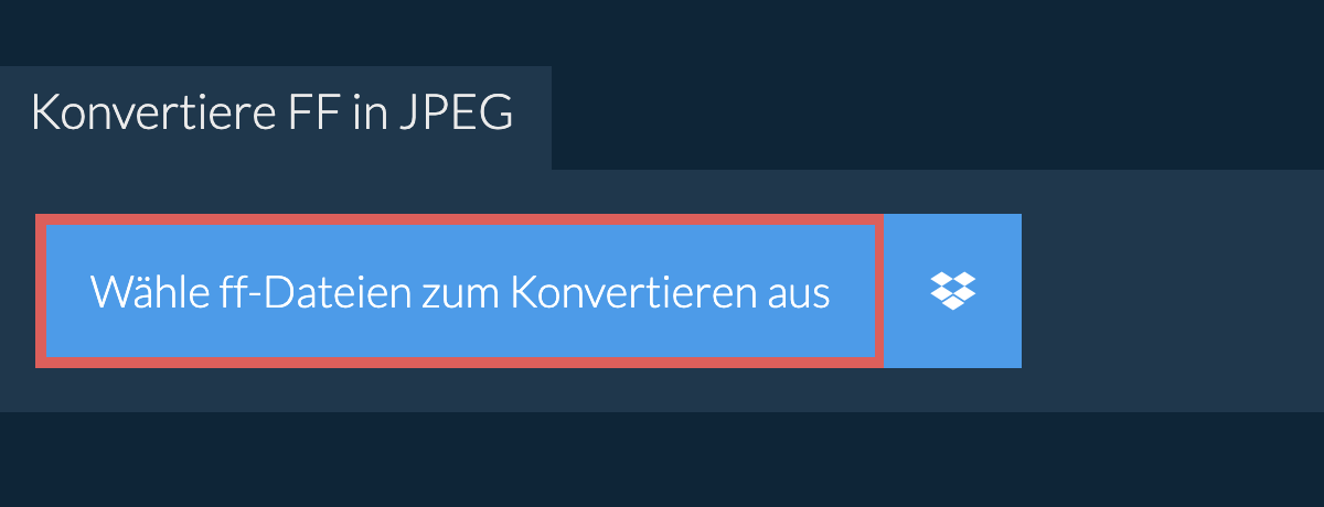 Konvertiere ff in jpeg