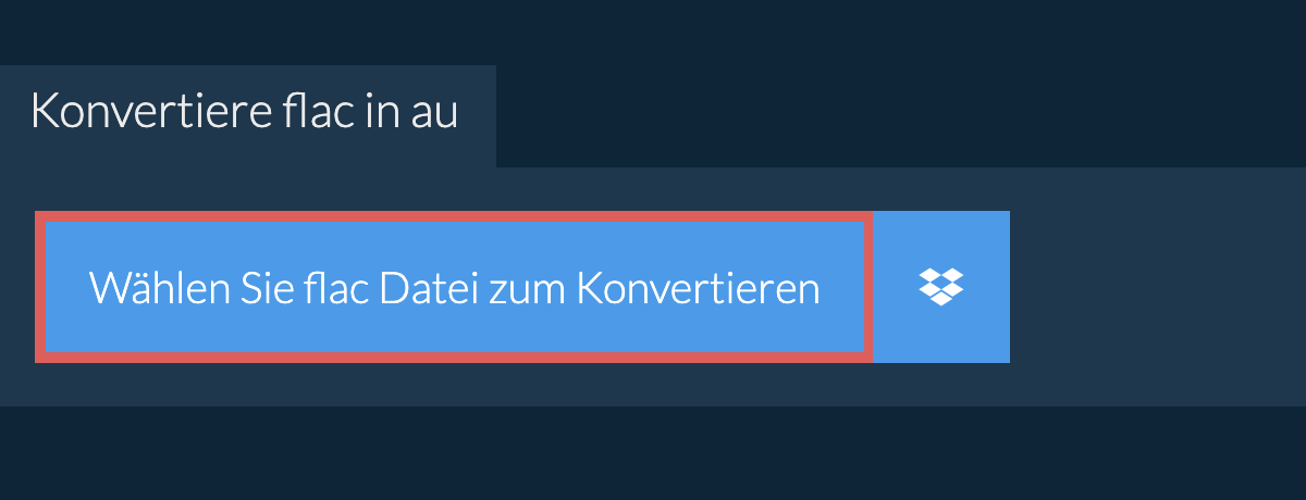 Konvertiere flac in au