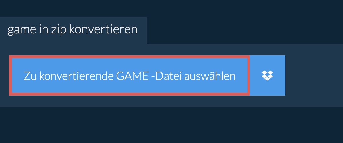 game in zip konvertieren