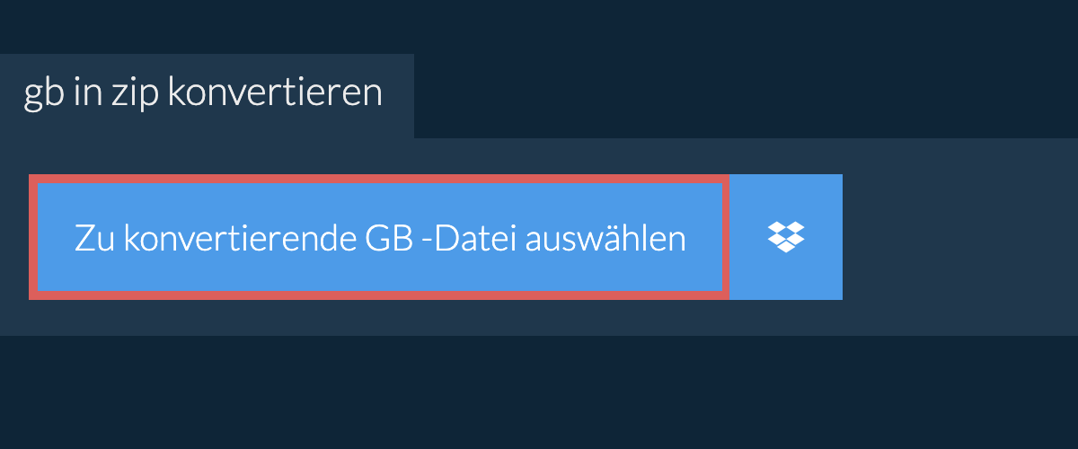 gb in zip konvertieren