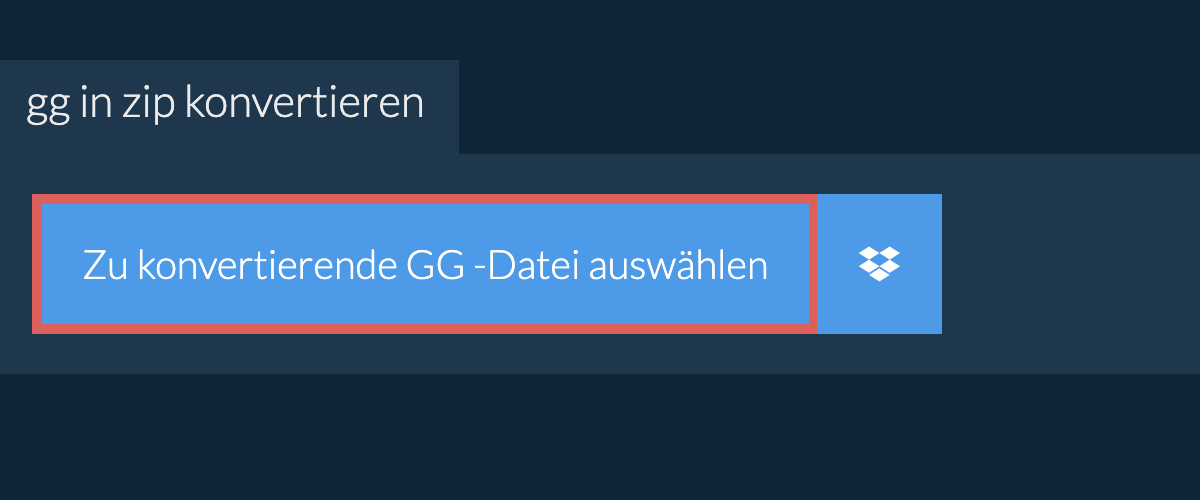 gg in zip konvertieren