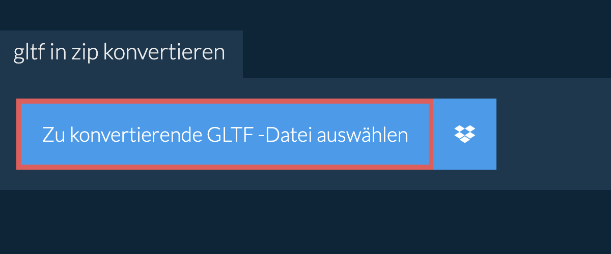 gltf in zip konvertieren