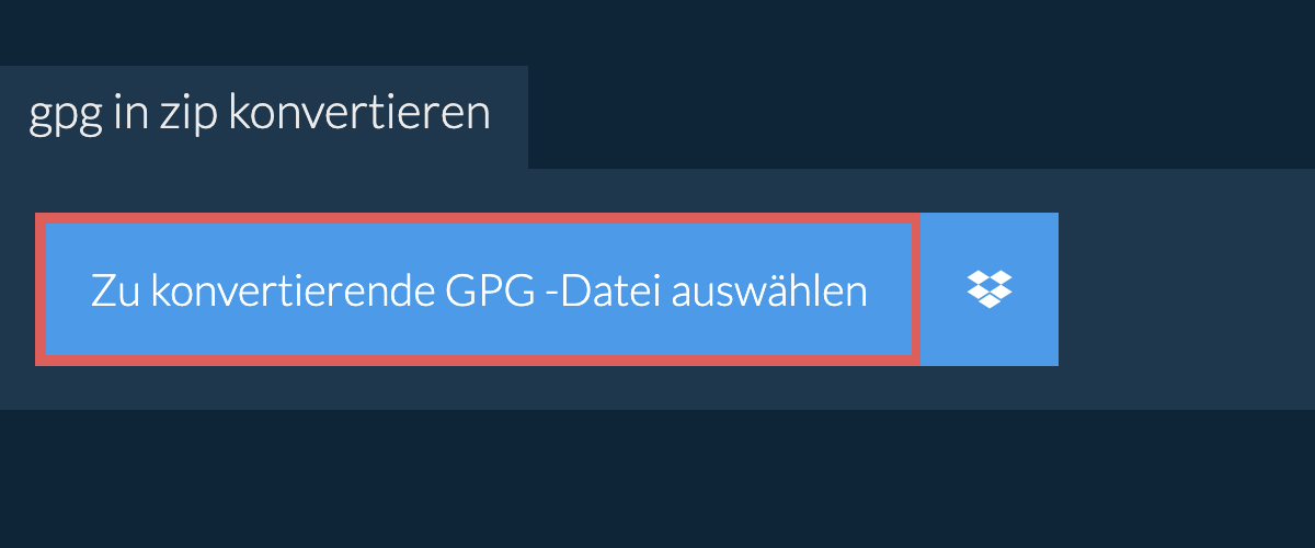 gpg in zip konvertieren