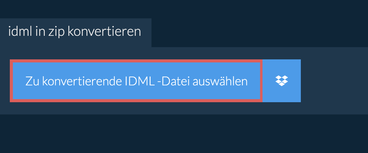 idml in zip konvertieren