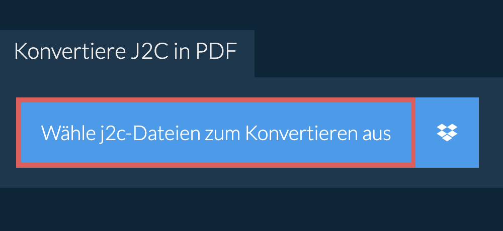 Konvertiere j2c in pdf