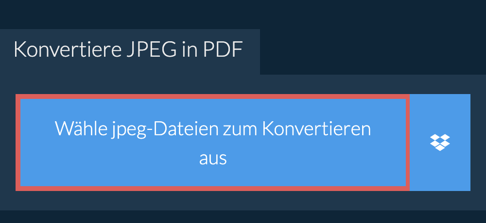 Konvertiere jpeg in pdf