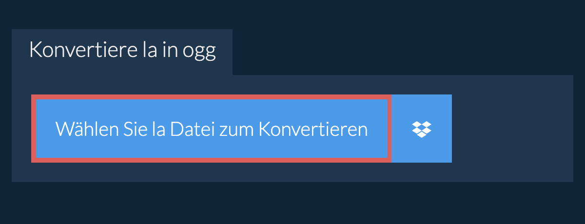Konvertiere la in ogg