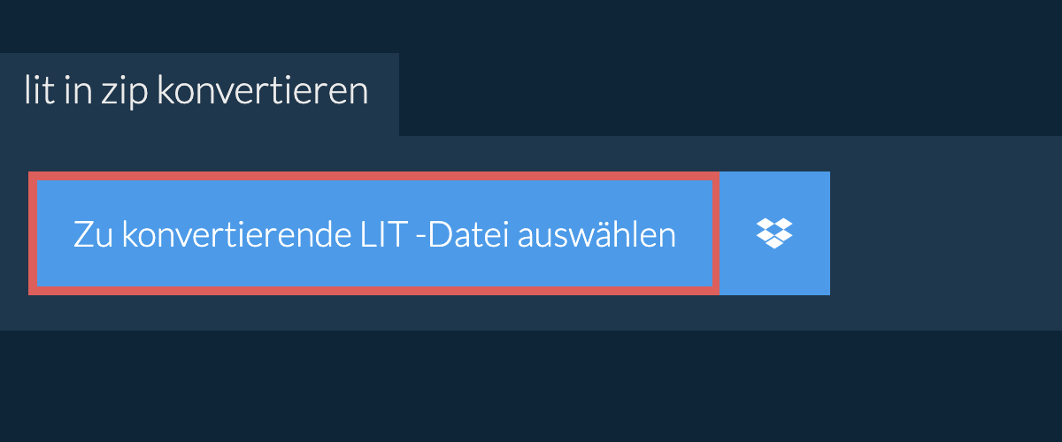lit in zip konvertieren