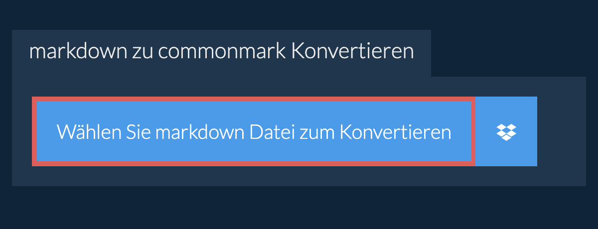 Konvertiere markdown in commonmark