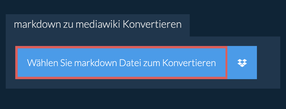 Konvertiere markdown in mediawiki