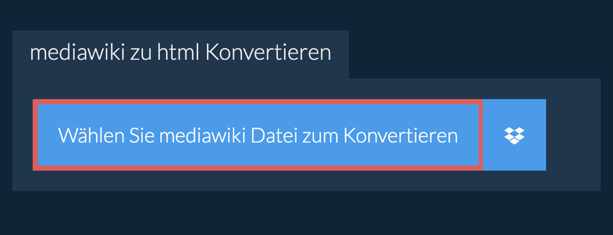 Konvertiere mediawiki in html