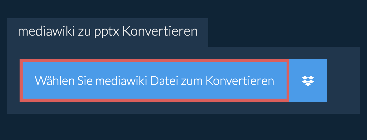 Konvertiere mediawiki in pptx