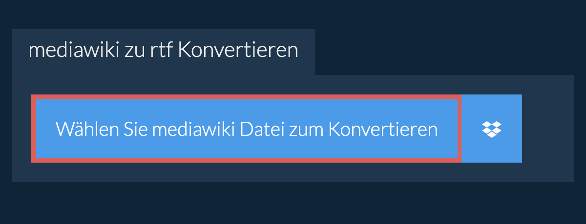Konvertiere mediawiki in rtf