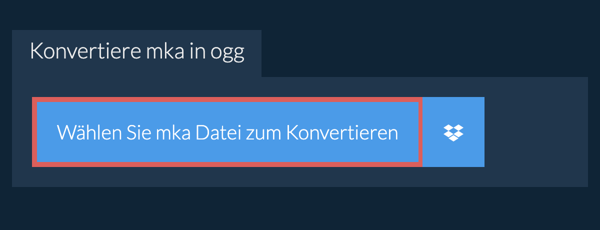 Konvertiere mka in ogg